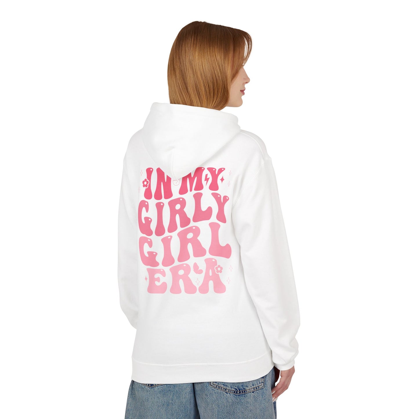 Girly Era Fleece Hoodie - Comfortable Unisex Sweater, Perfect for Everyday Wear, Gift for Her, Cute Casual Apparel, Trendy Fashion Statement