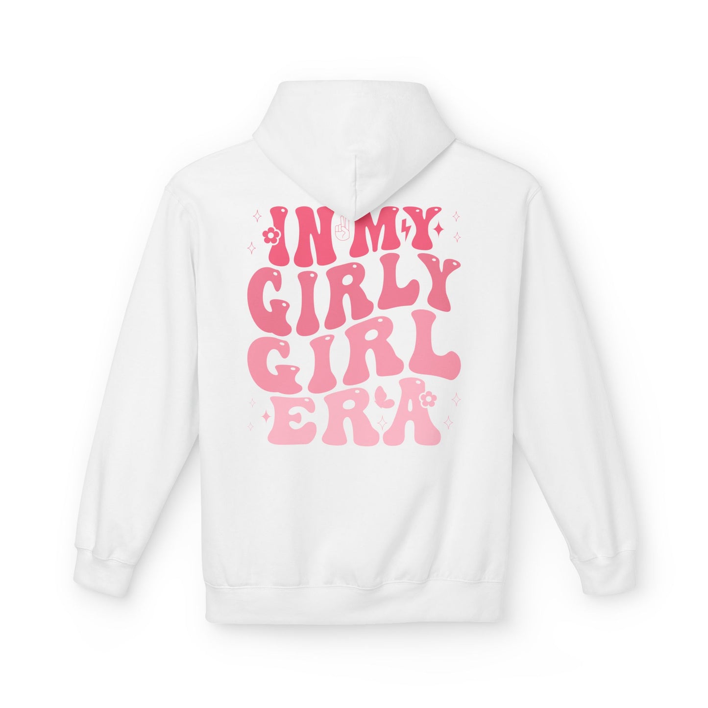 Girly Era Fleece Hoodie - Comfortable Unisex Sweater, Perfect for Everyday Wear, Gift for Her, Cute Casual Apparel, Trendy Fashion Statement