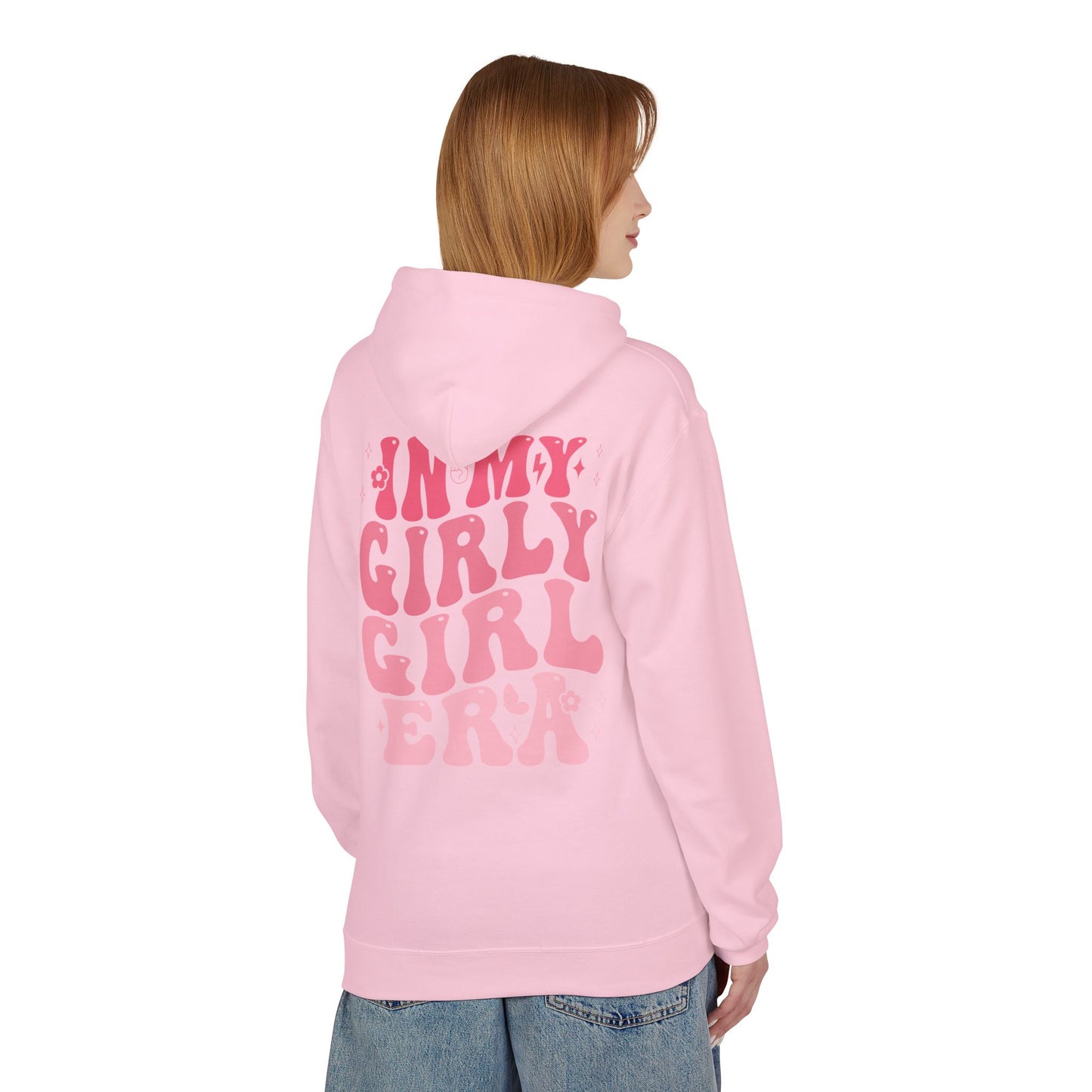 Girly Era Fleece Hoodie - Comfortable Unisex Sweater, Perfect for Everyday Wear, Gift for Her, Cute Casual Apparel, Trendy Fashion Statement